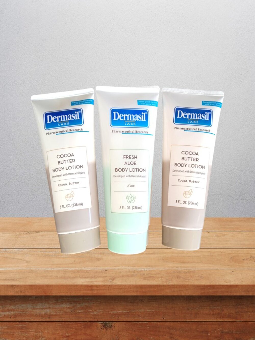 Dermasil 8 oz body lotion variety 3 pack NEW